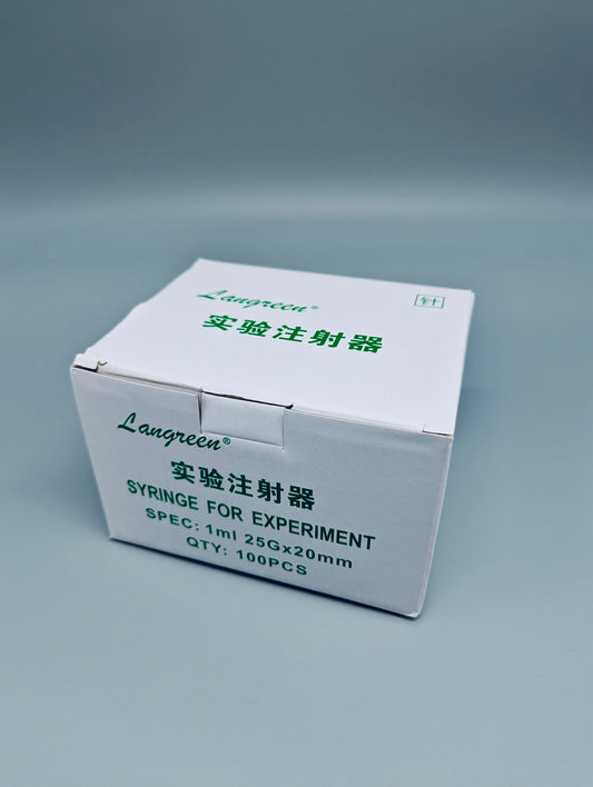 Lab syringe, sterilized, w/ needle