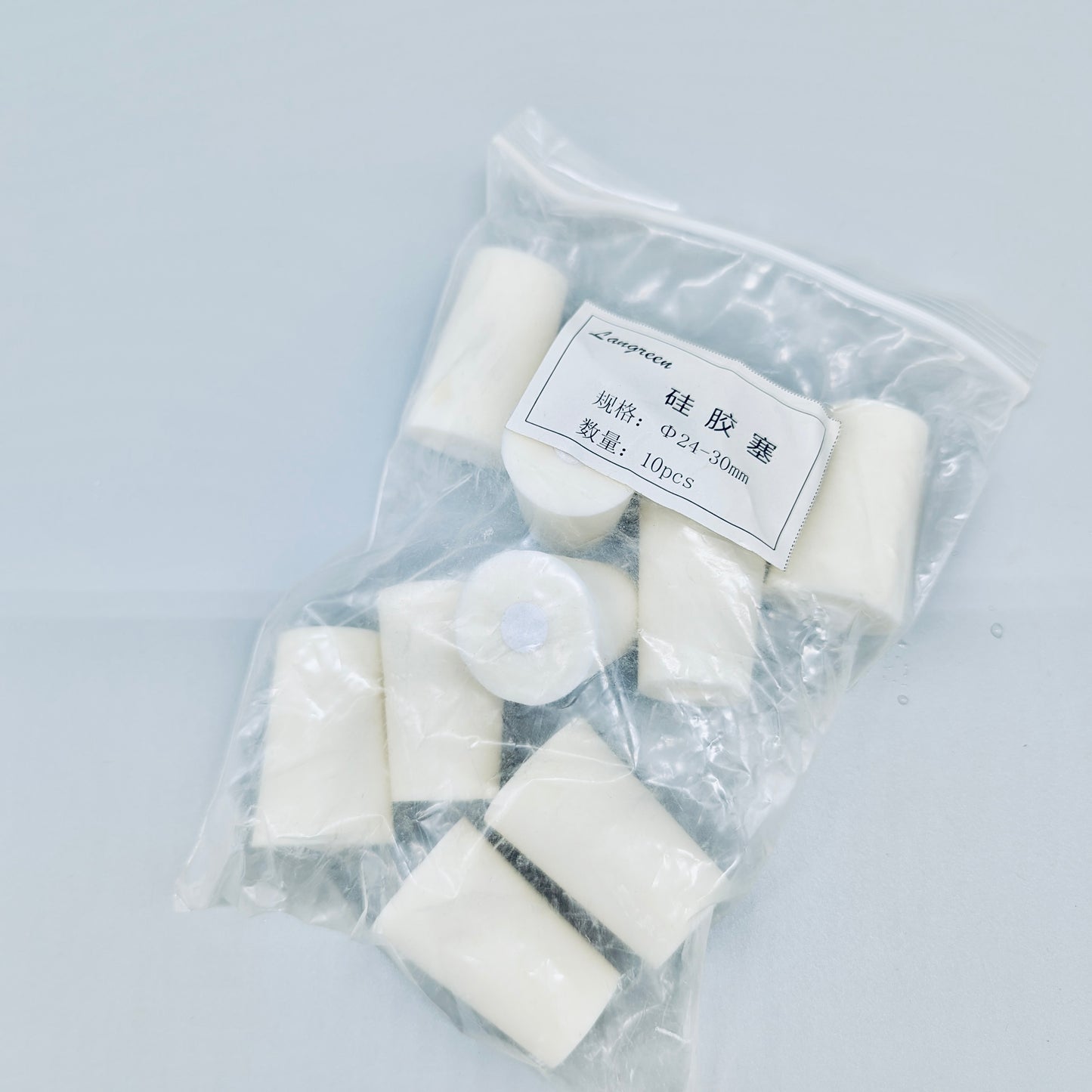 Silicon stoppers, w/ easy holes pre-made