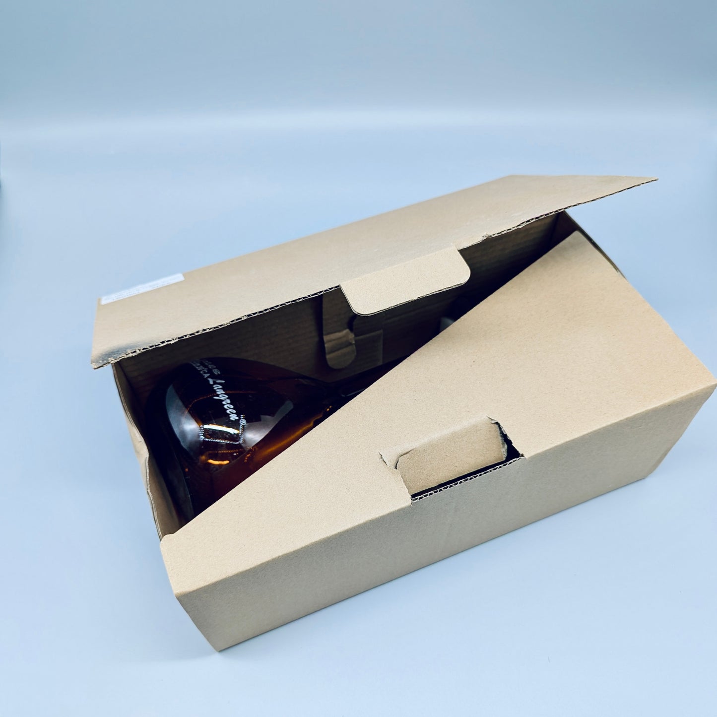 Volumetric flasks, brown