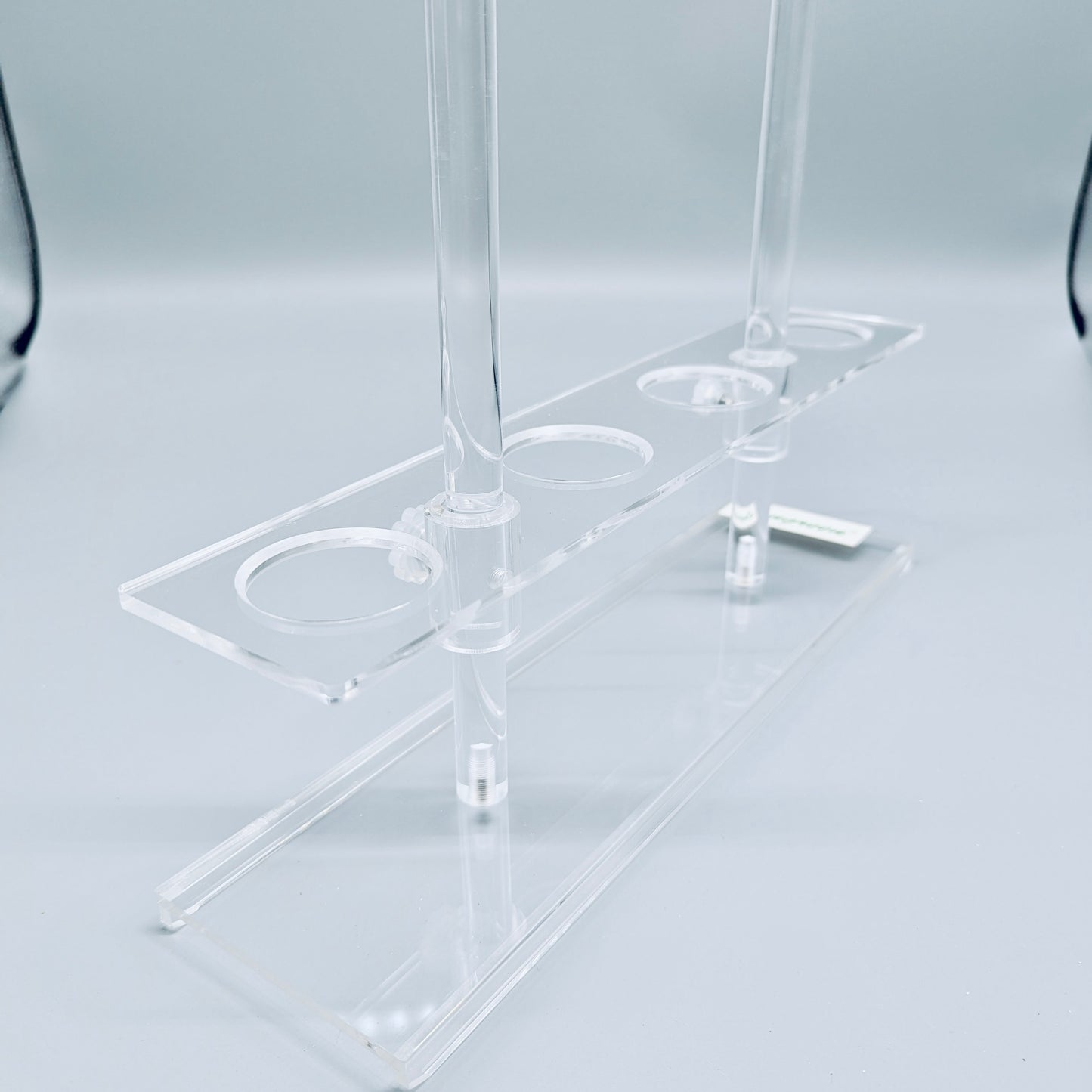 Funnel rack, plexiglass, for 50 - 75 mm funnels