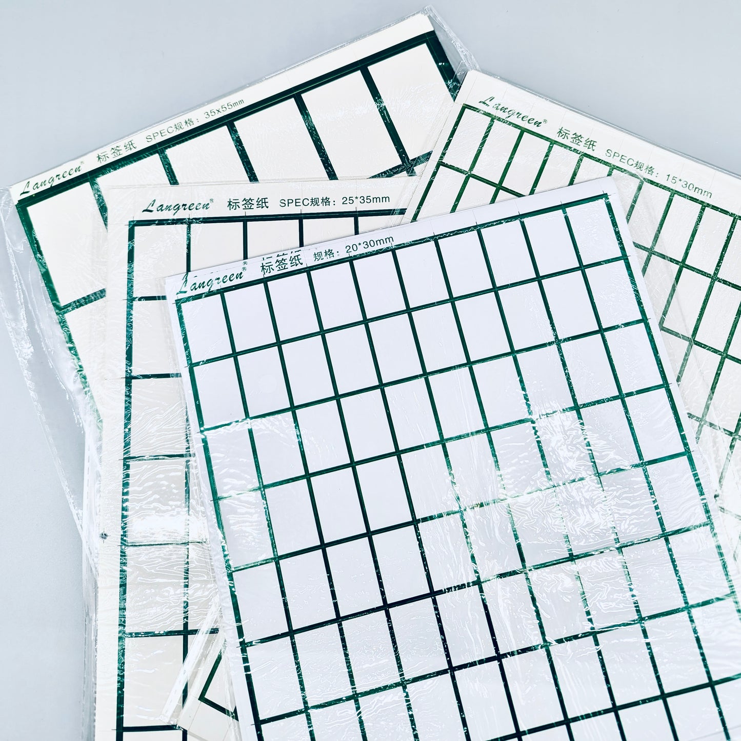 Label sticker sheet, 5 sheets/book