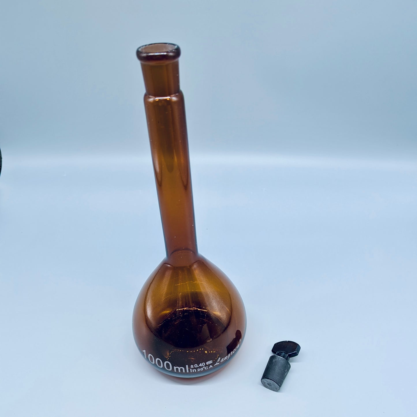 Volumetric flasks, brown