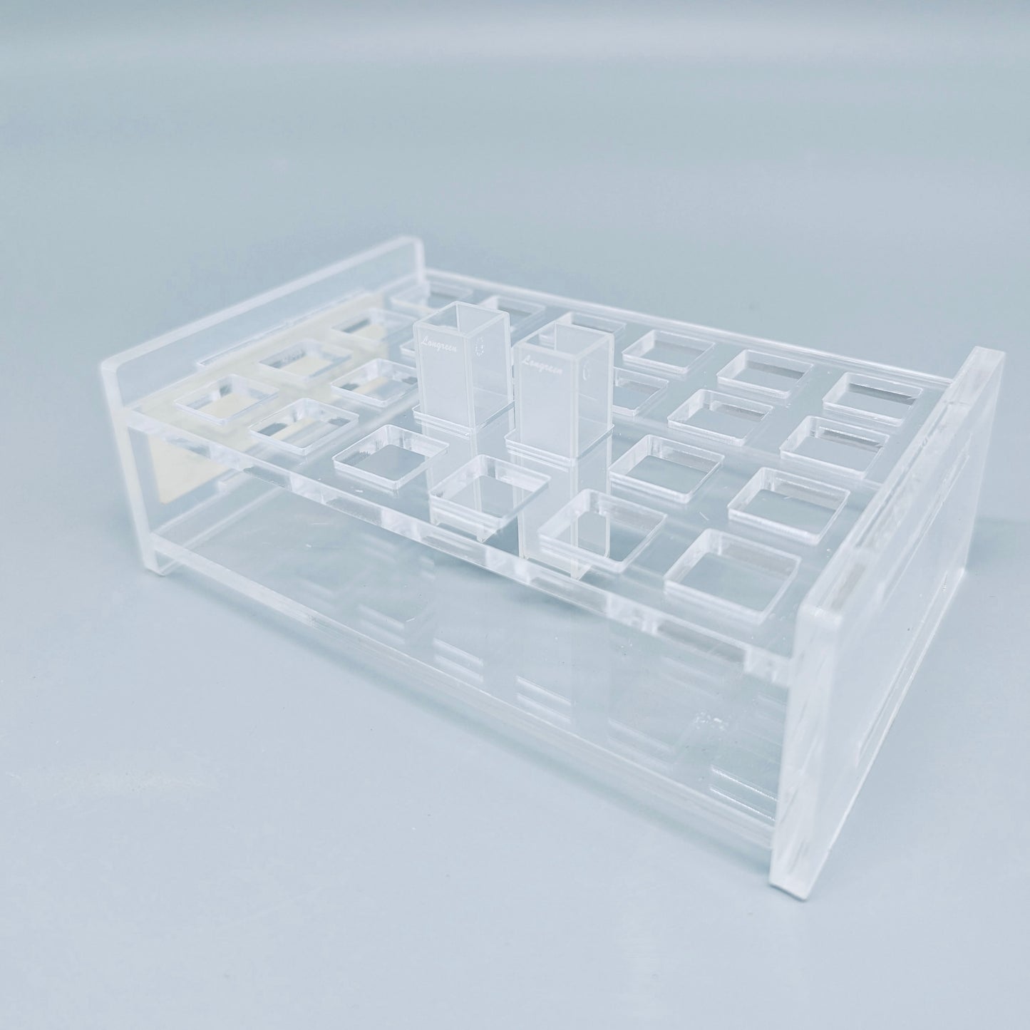 Cuvette rack, acrylic, 10*10 mm, 24 holes