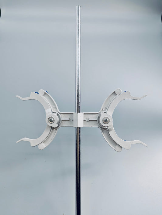 Titration stand, glass base, w/ clamps