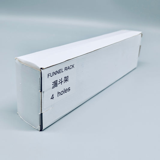 Funnel rack, plexiglass, for 50 - 75 mm funnels