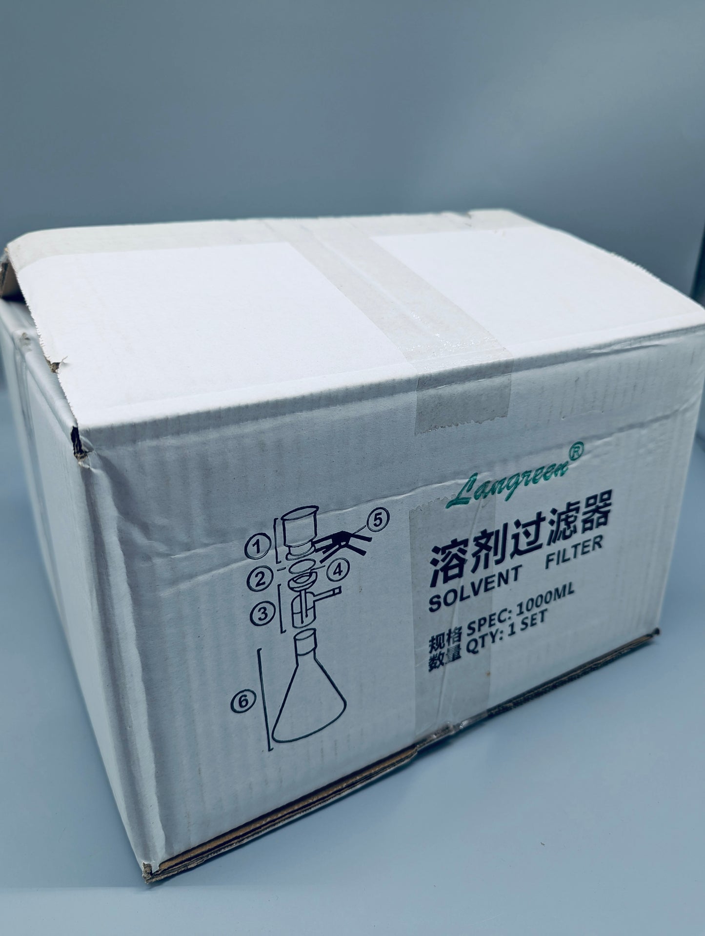 Solvent filter setup, 1000 mL