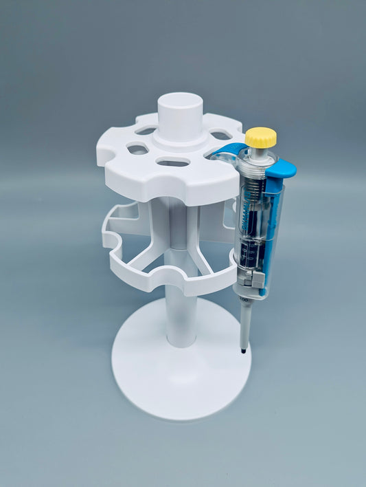 Stylish micropipette stand with 6 positions
