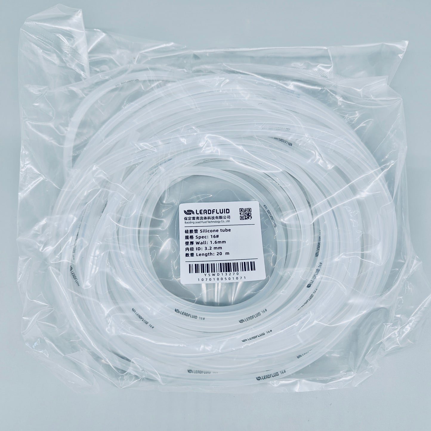 Silicon tubings, Lead Fluid, 20 m/pk