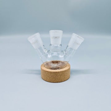 Three-Neck Round-Bottom Flask, with Angled Standard Openings 24/29