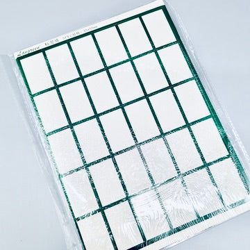 Label sticker sheet, 5 sheets/book