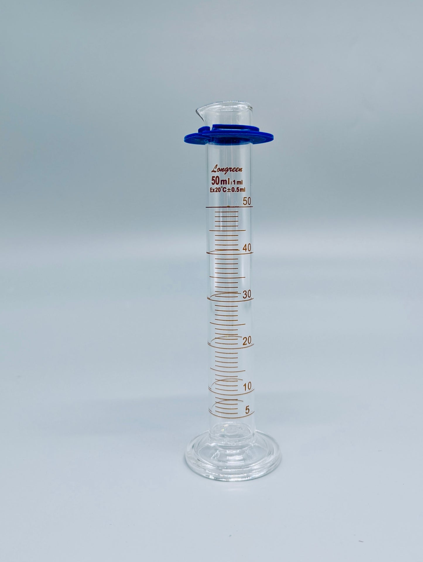 Heavy Duty Borosilicate Glass Graduate Cylinders, 50 mL, 1 pcs