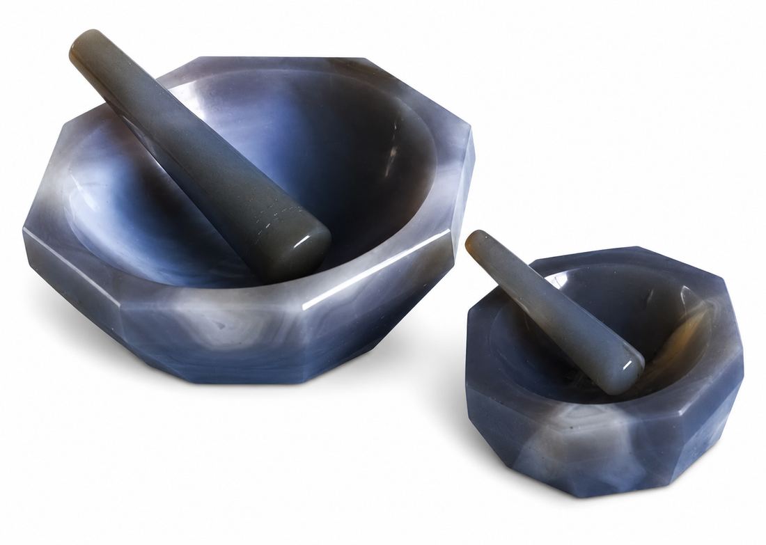 Agate Mortars and Pestles