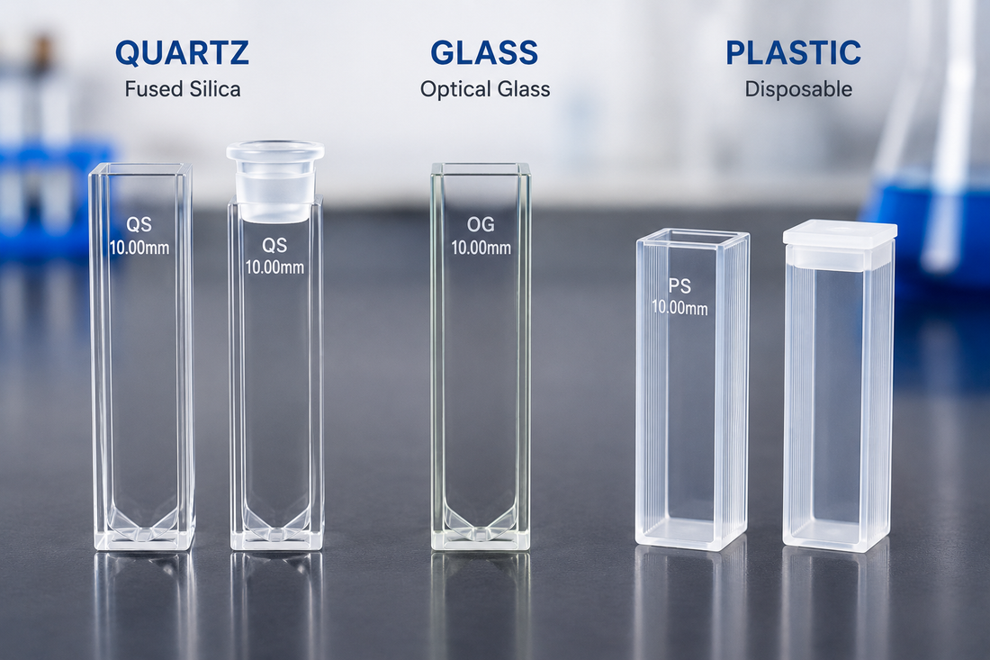 Quartz vs. Glass vs. Plastic Cuvettes
