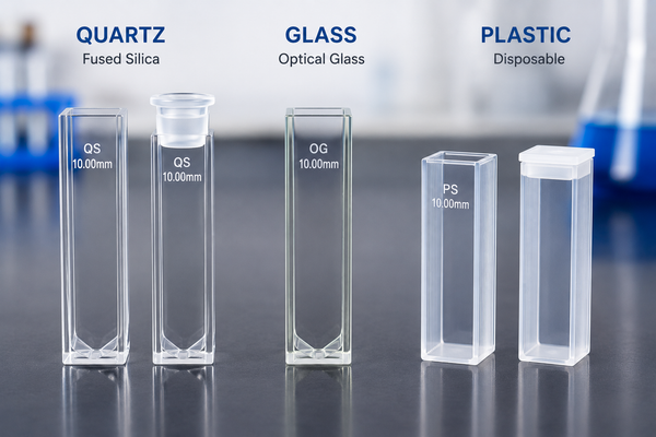 Quartz vs. Glass vs. Plastic Cuvettes