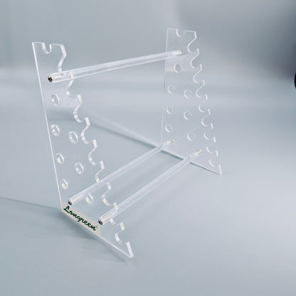 Plexiglass pipette rack