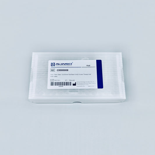 Screw-cap sample vial, clear, 2 mL/9mm, 100 pcs