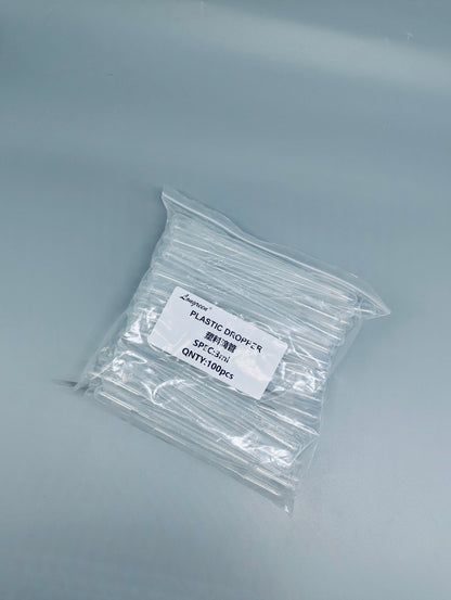 Plastic dropper, 100 pcs/pk