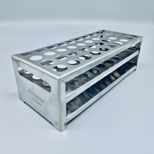 Test tube rack, stainless steel, 40 holes