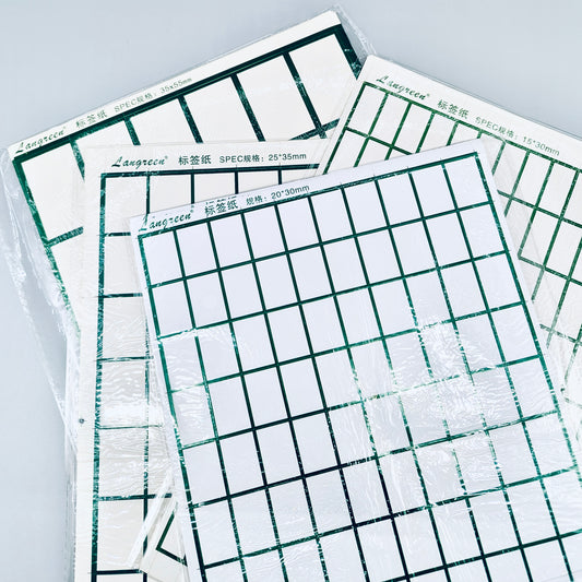 Label sticker sheet, 5 sheets/book