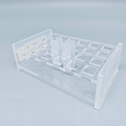 Cuvette rack, acrylic, 10*10 mm, 24 holes