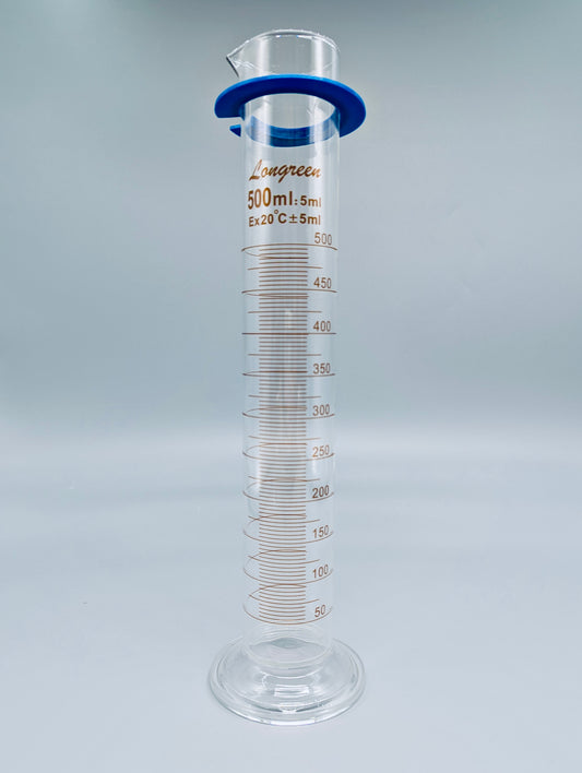 Heavy Duty Borosilicate Glass Graduate Cylinders, 500 mL, 1 pcs/Box