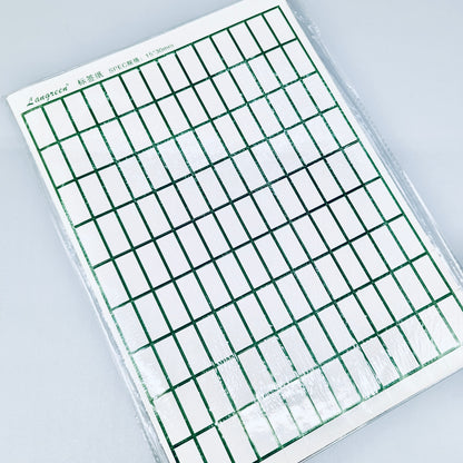 Label sticker sheet, 5 sheets/book