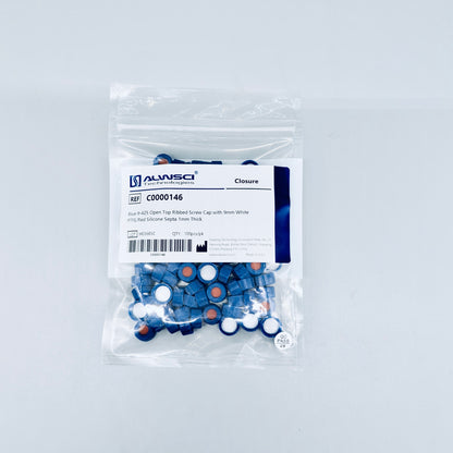 Screw-caps for sample vials, caps only, 2 mL/9mm, 100 pcs/pk