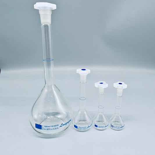 Volumetric flasks, Premium, w/ plastic stopper