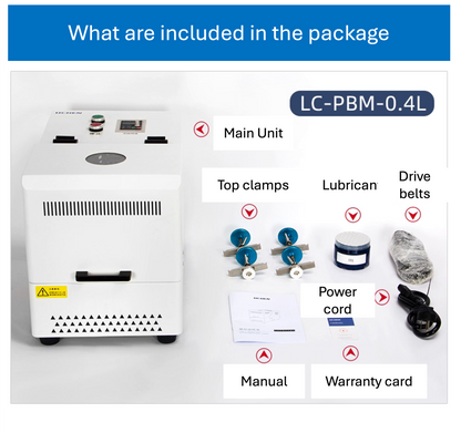 LC-PBM-0.4L Planetary Ball Mill and Accessories