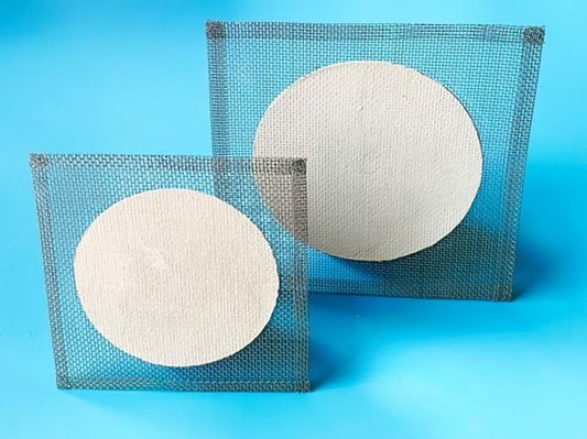 Square Wire Gauze with Ceramic (Clay) Center